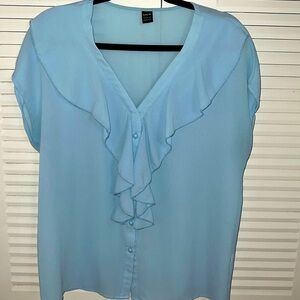 Beautiful light baby blue blouse